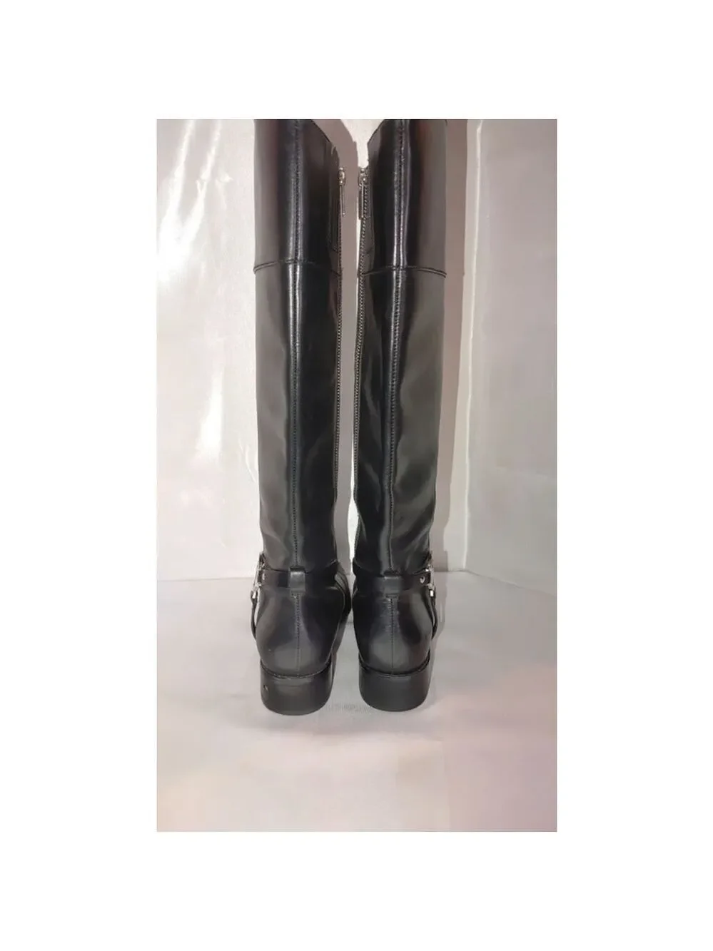 Michael Kors Fulton Harness Leather Boot Size 8M